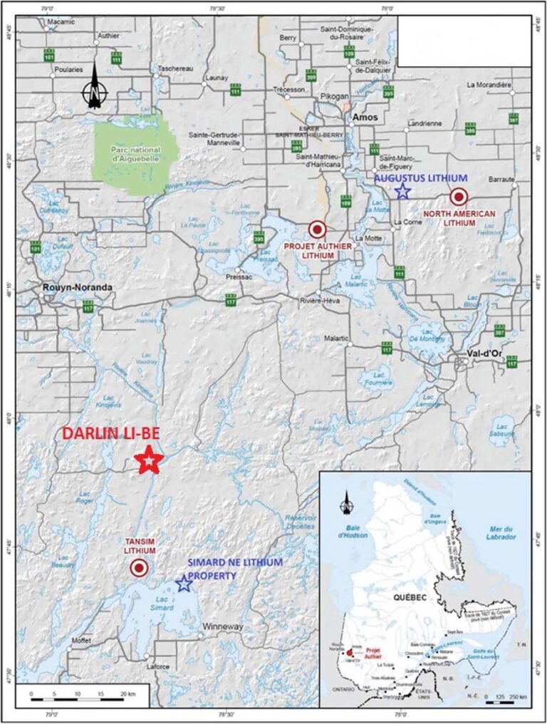 Darlin Lithium, Quebec Medaro Mining